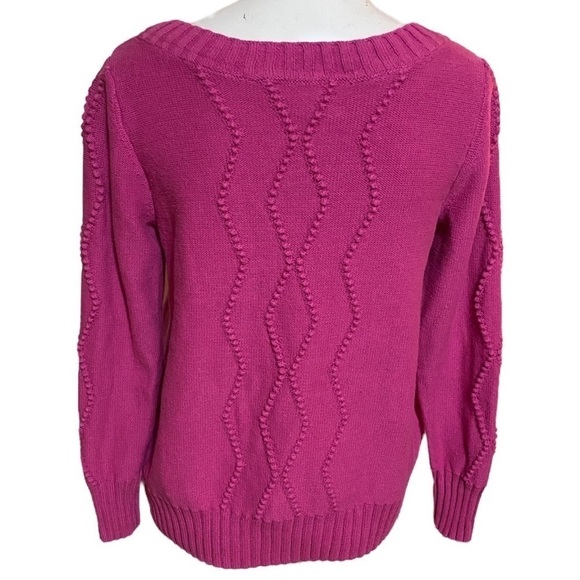 J Jason Wu | Pink Texture Stitch Sweater Size S - Picture 4 of 9